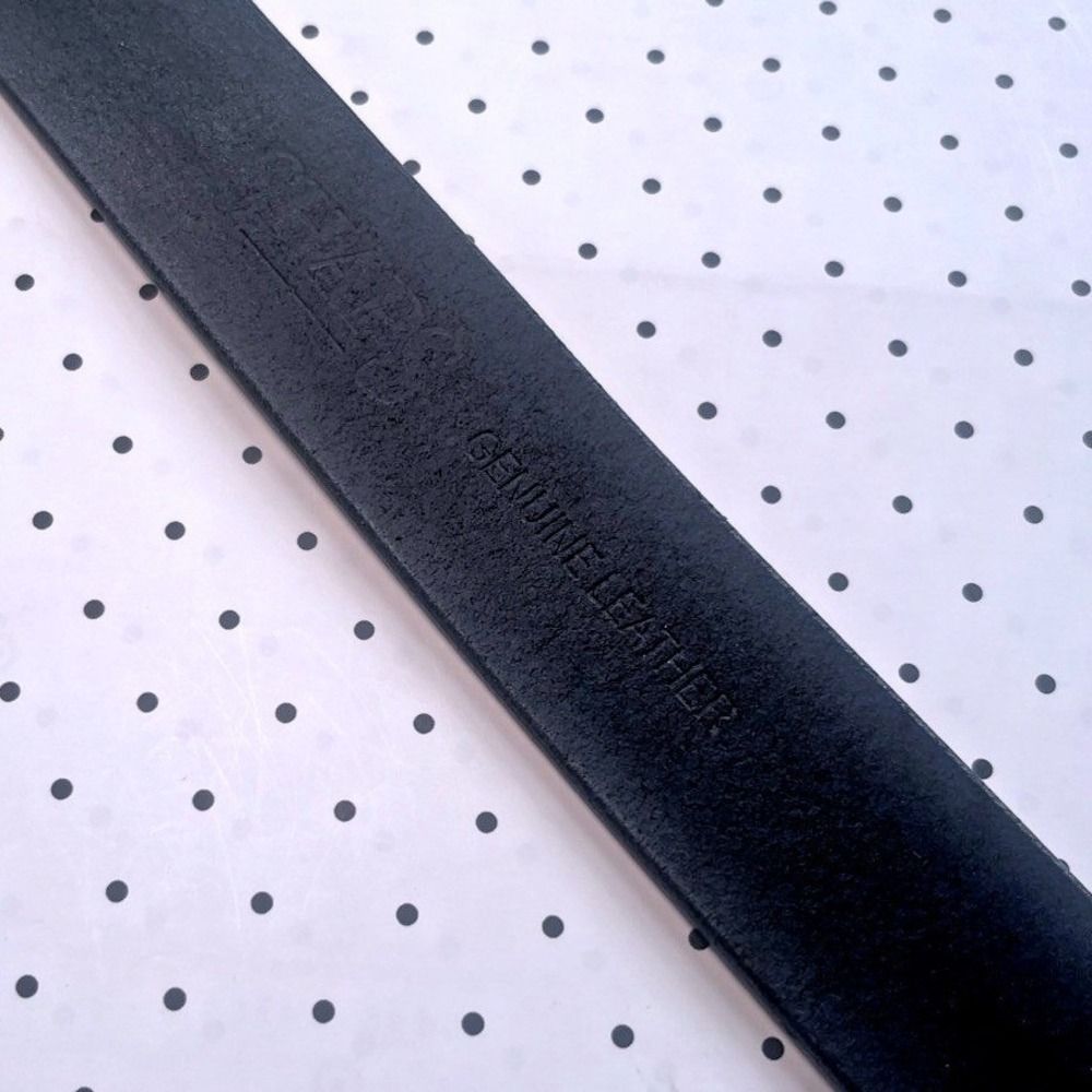 Chaps Men's Black Leather Belt Size M 34-36 Black Metal‎ Buckle Classic